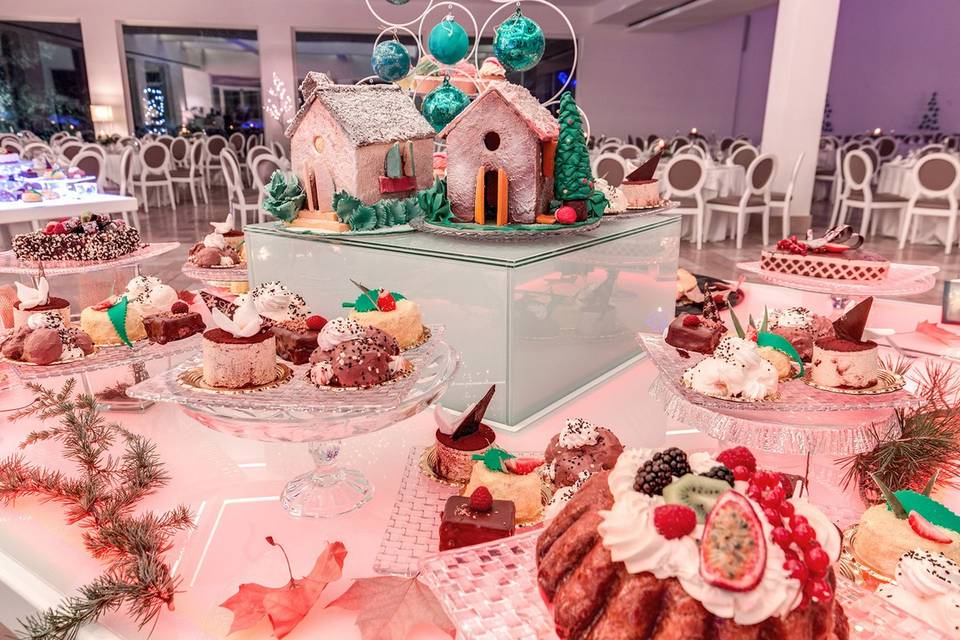 Buffet di frutta e dolci