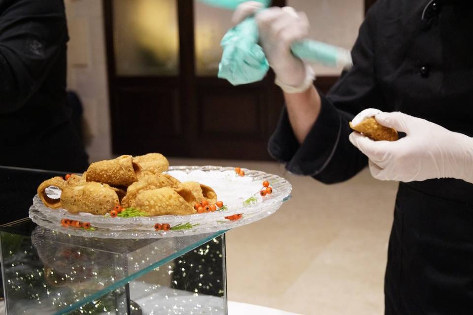 Buffet di frutta e dolci