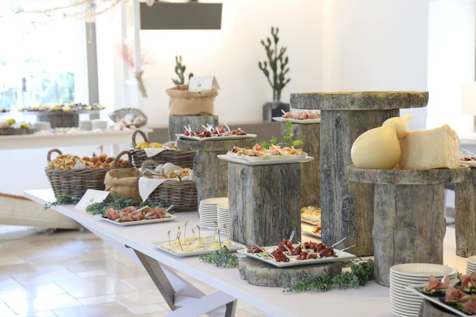 Il buffet di antipasti