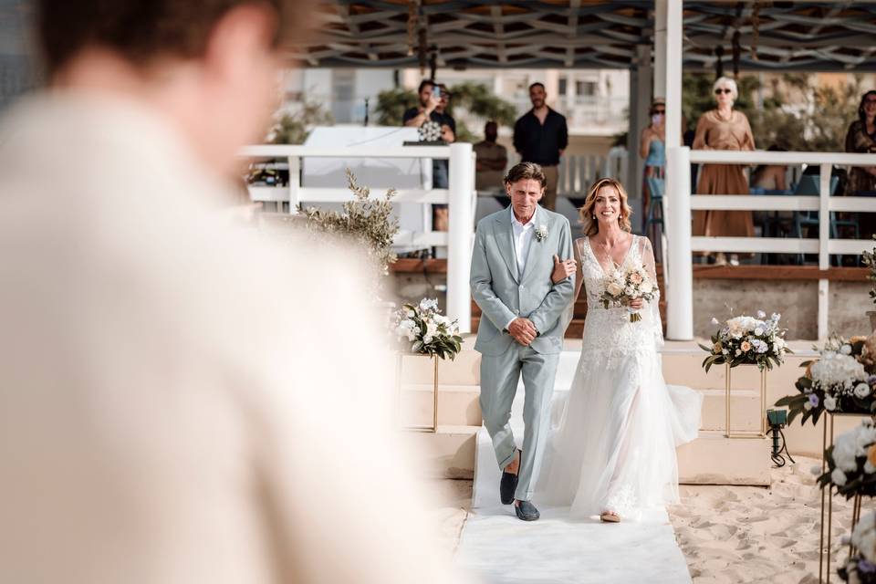 Bride entrance with father