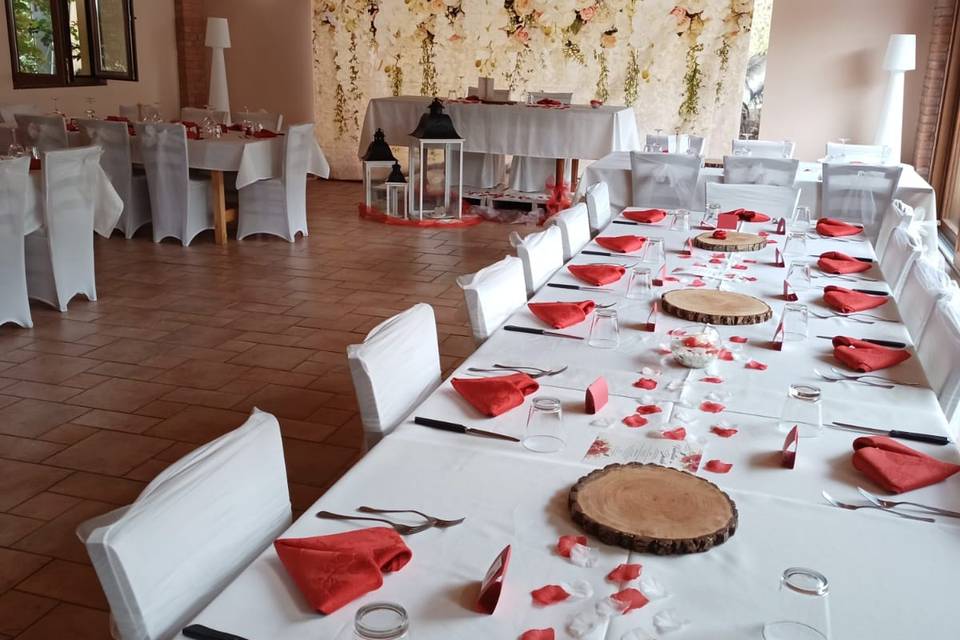 Wedding in rosso