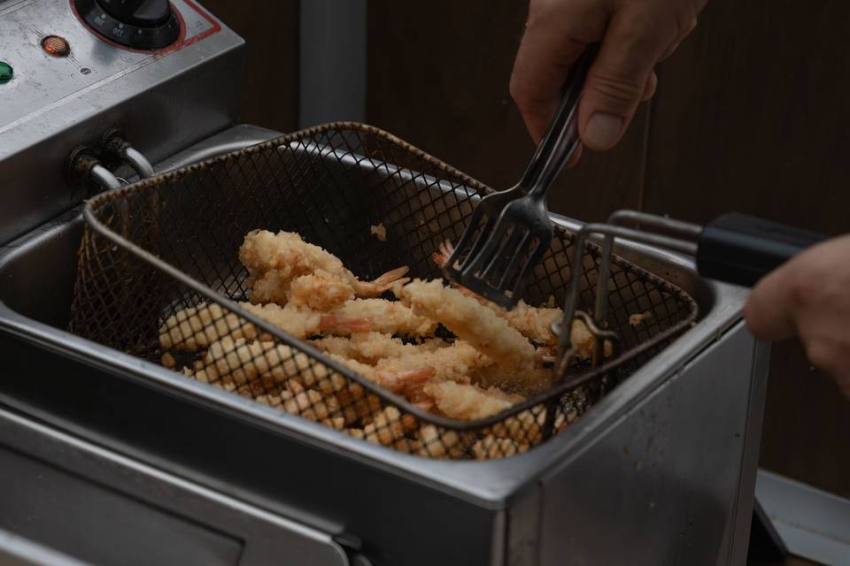 Tempura di gamberi