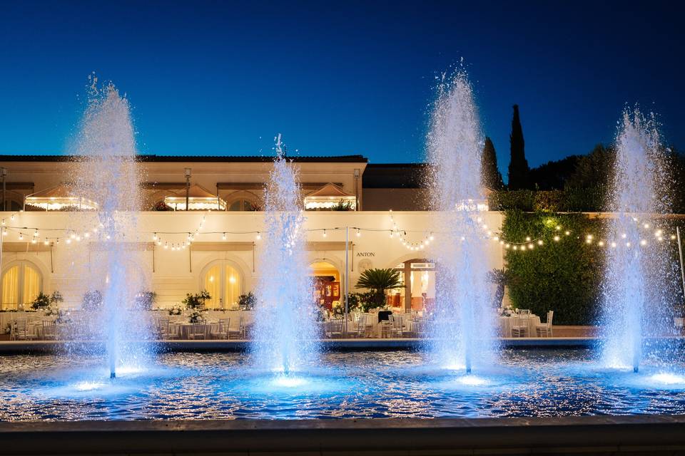 Banchetto in fontana