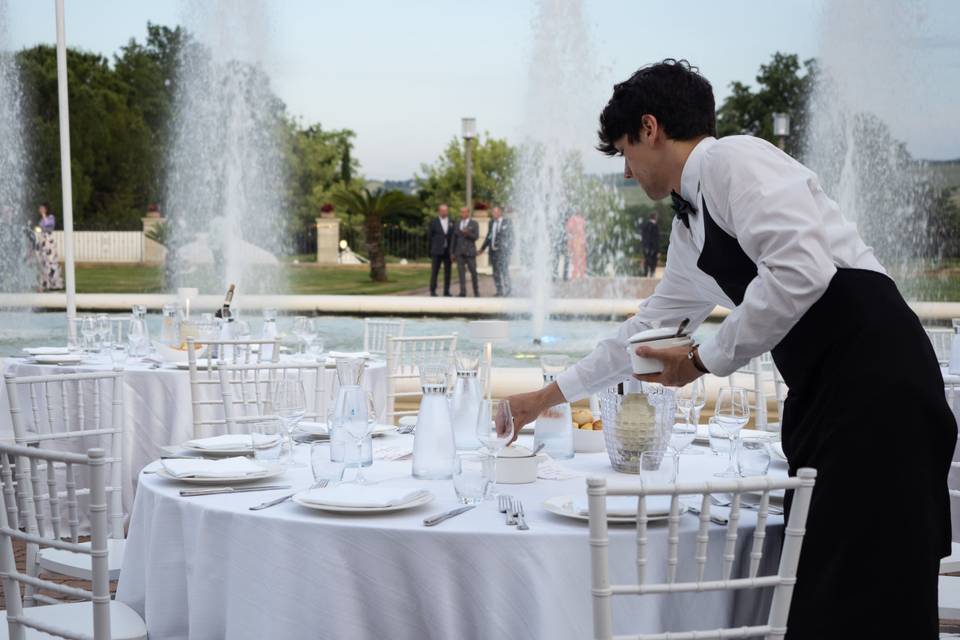 Banchetto in fontana