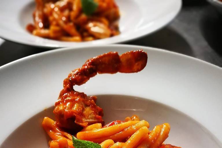 Garganelli al ragù di granchio