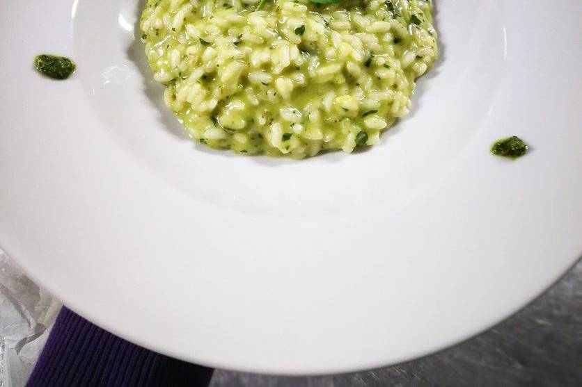 Risotto taleggio e basilico