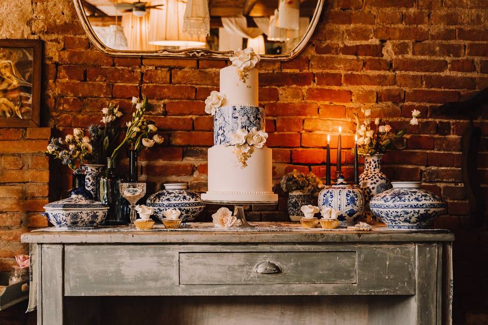 Allestimento torta matrimonio