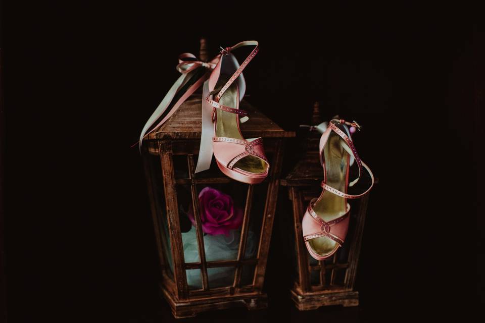 Pink shoes