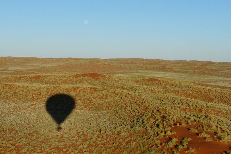 Namibia on baloon