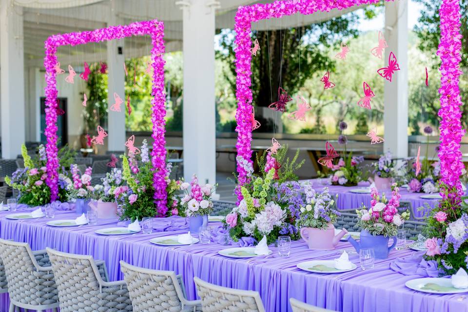 Banchetto giardino