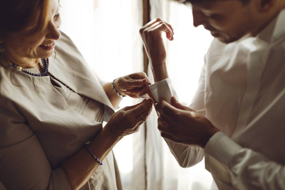 Preparazione sposo