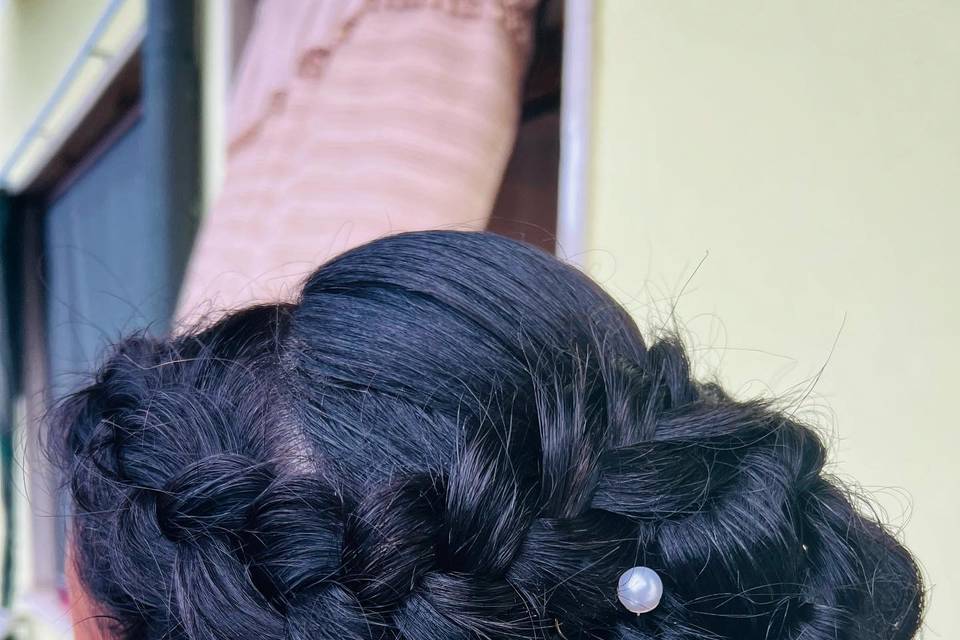 Chignon con treccia