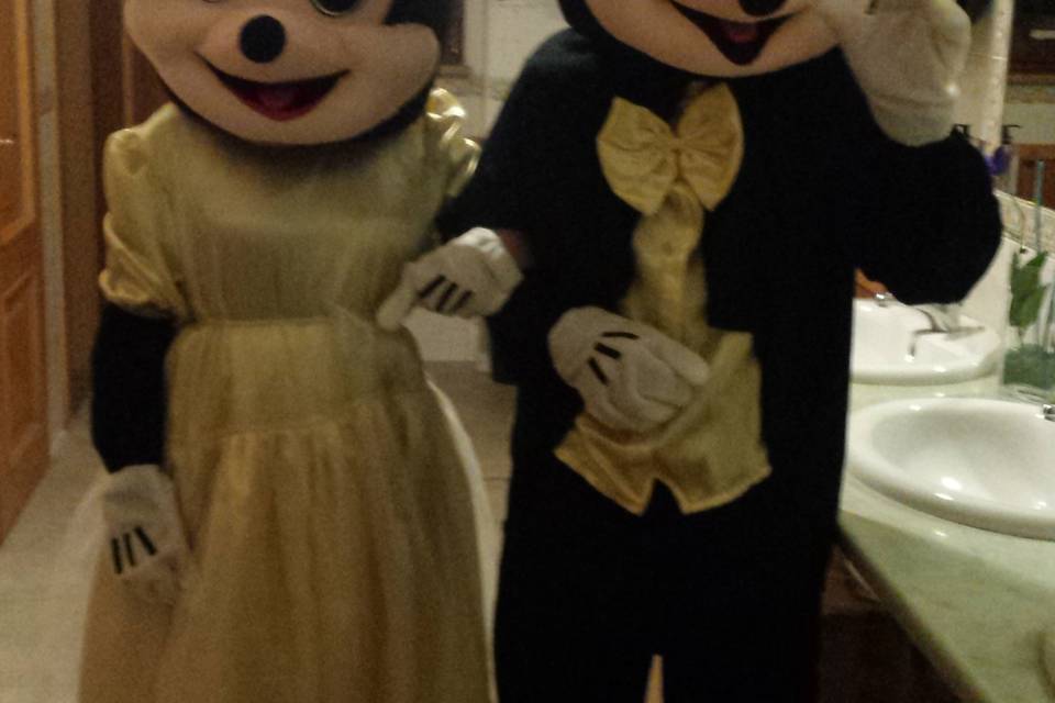 Minnie e topolino sposi