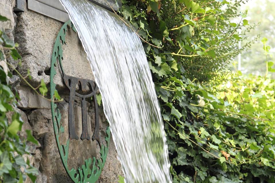 Cascata in giardino