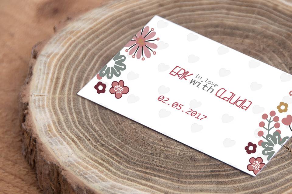 Wedding business card