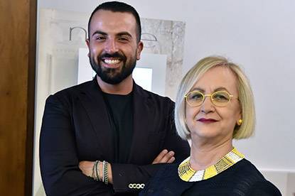 La signora Tina e Antonio