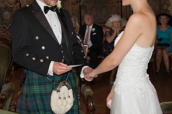 Sposi in kilt scozzese