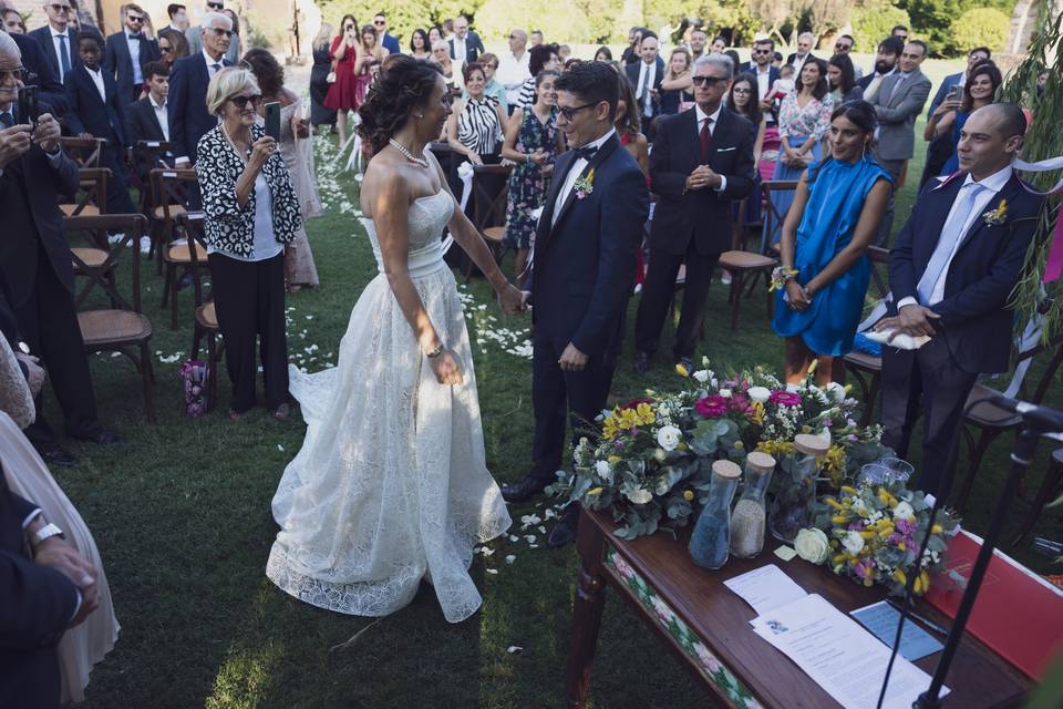 Groom and mom