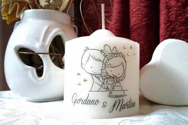 Candela sposi clipart