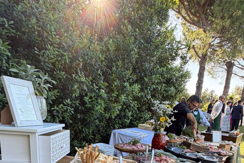 Aperitivo nel prato