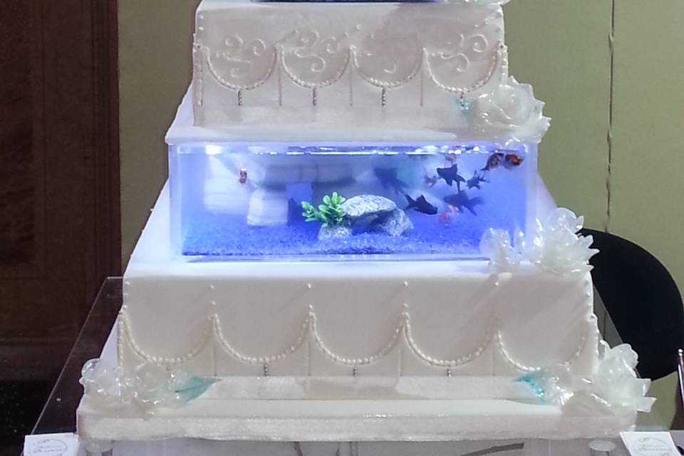 La torta acquario