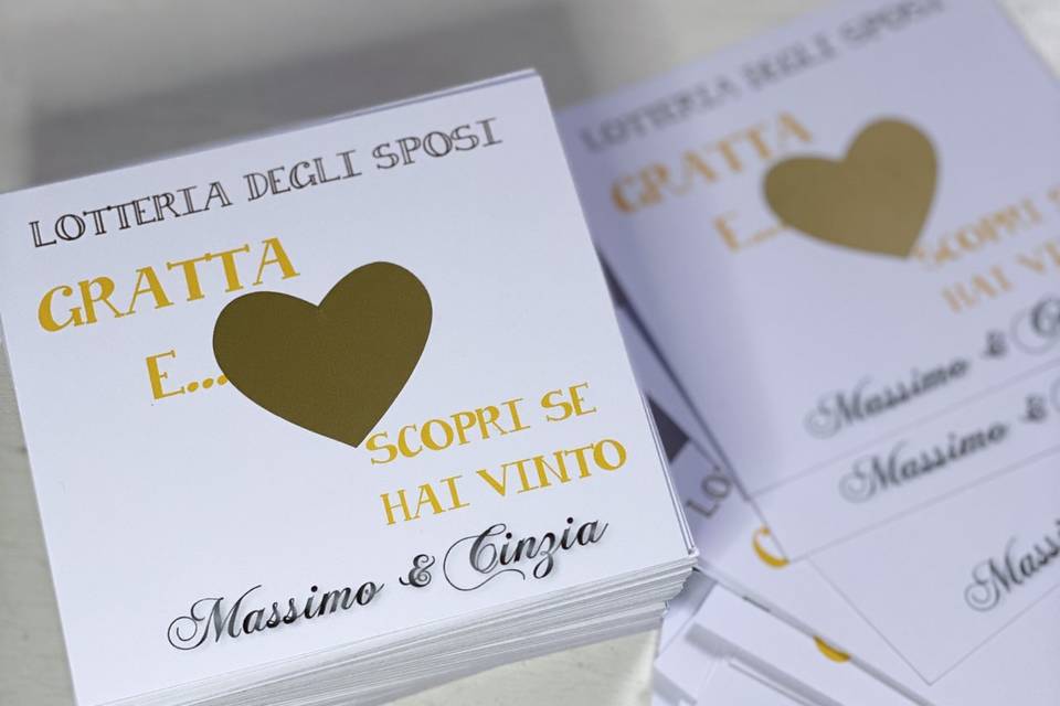 Gratta e vinci matrimonio sposi