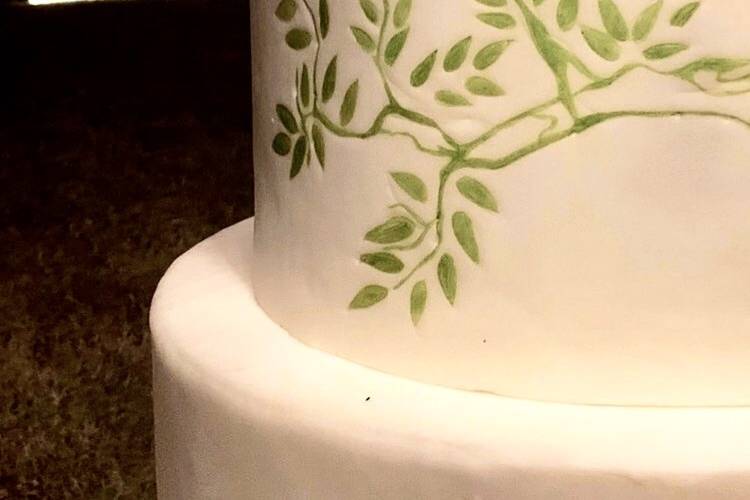 Wedding cake albero dipinto a mano