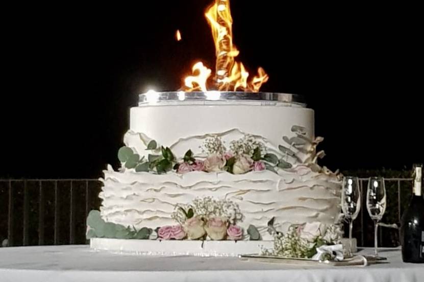 Wedding cake fuoco 2metri