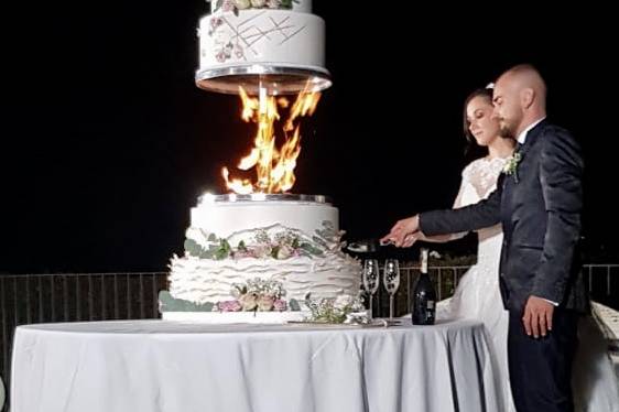 Wedding cake fuoco 2metri