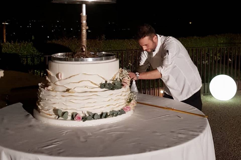 Wedding cake fuoco 2metri