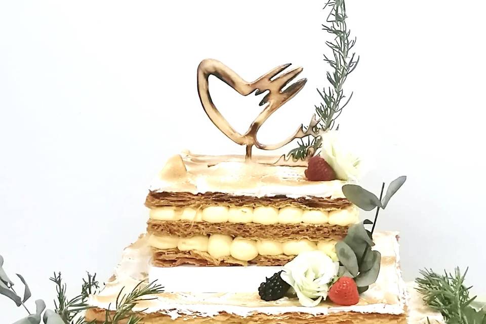 Wedding cake Millefoglie