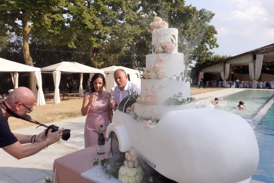 Wedding cake sidecar- torta a piani