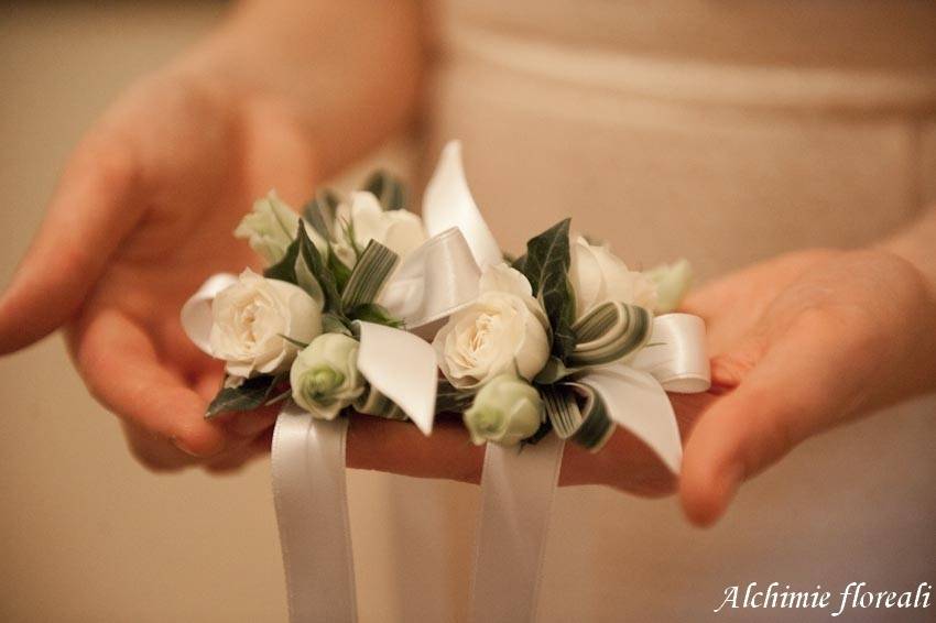 Corsage testimoni in bianco