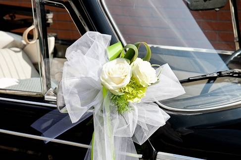 Decorazione auto sposa