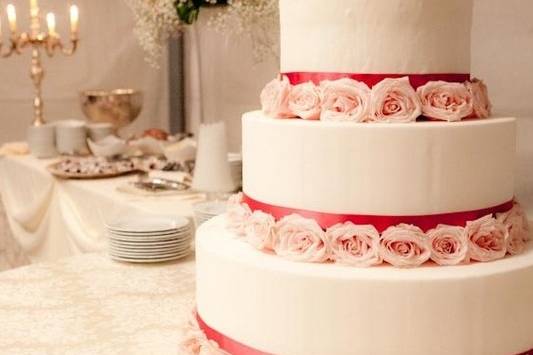 Wedding cake con rose
