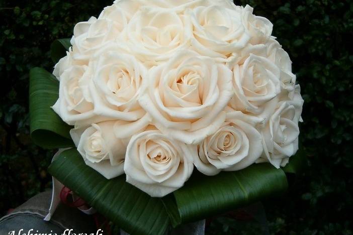 Bouquet rose panna