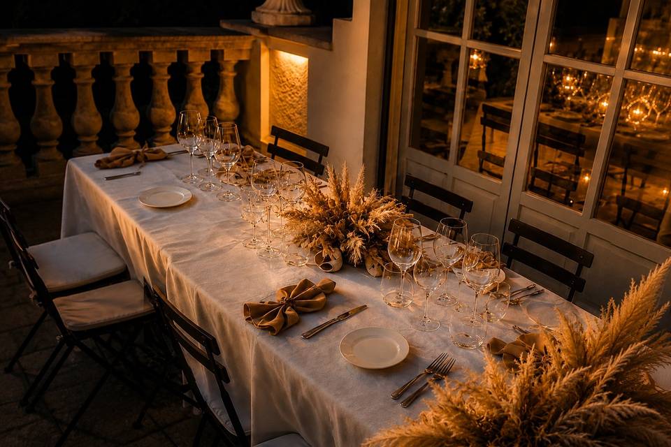 Allestimento tavoli