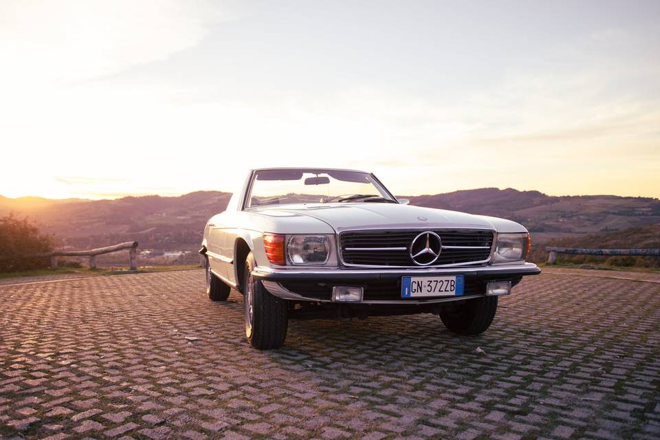 Mercedes pagoda sl wedding car
