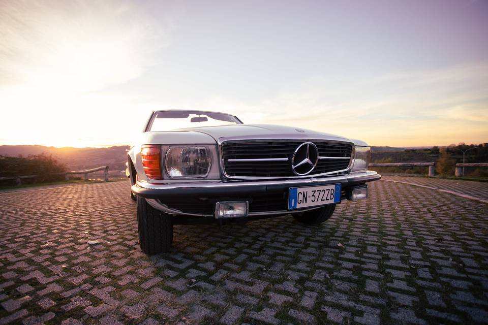 Mercedes pagoda sl wedding car