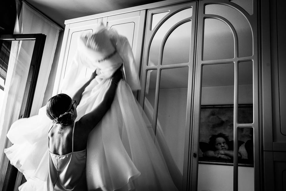 Preparazione sposa