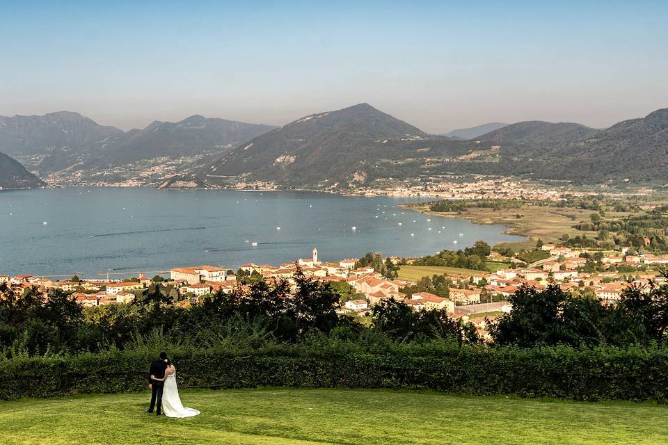 Panoramica del lago d'Iseo