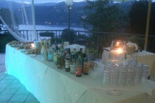 Open bar in terrazza