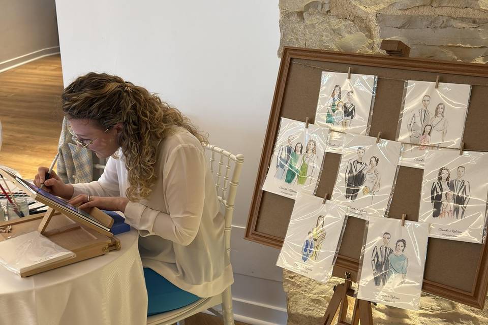 Live sketching e bacheca