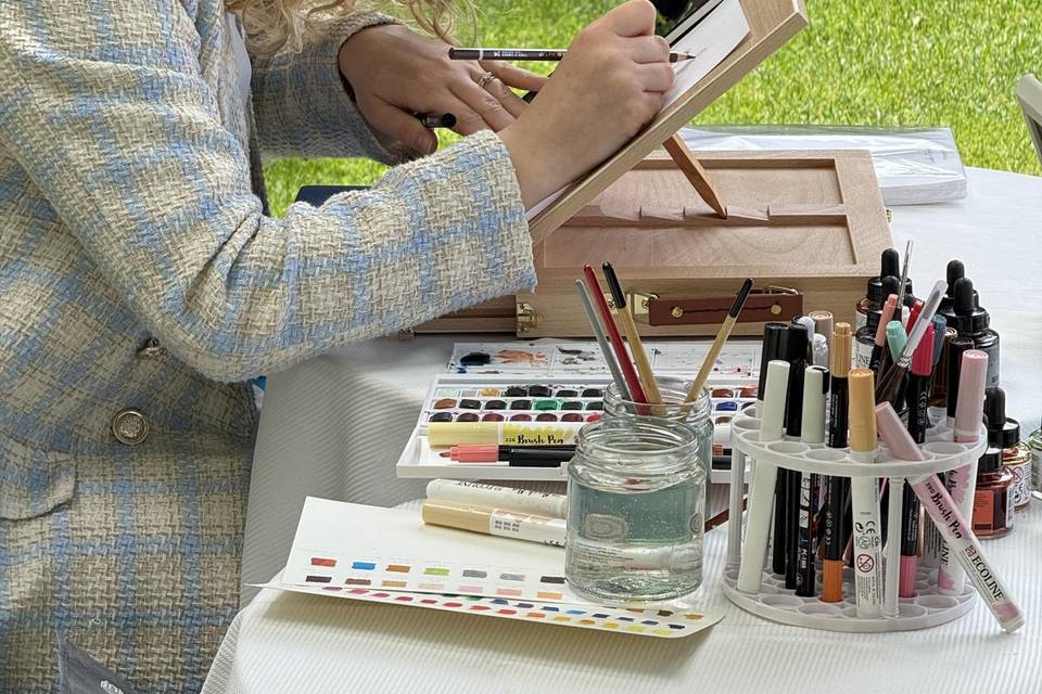 Live sketching