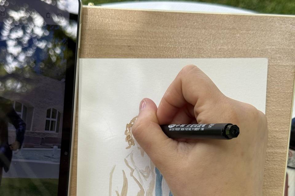 Live sketching