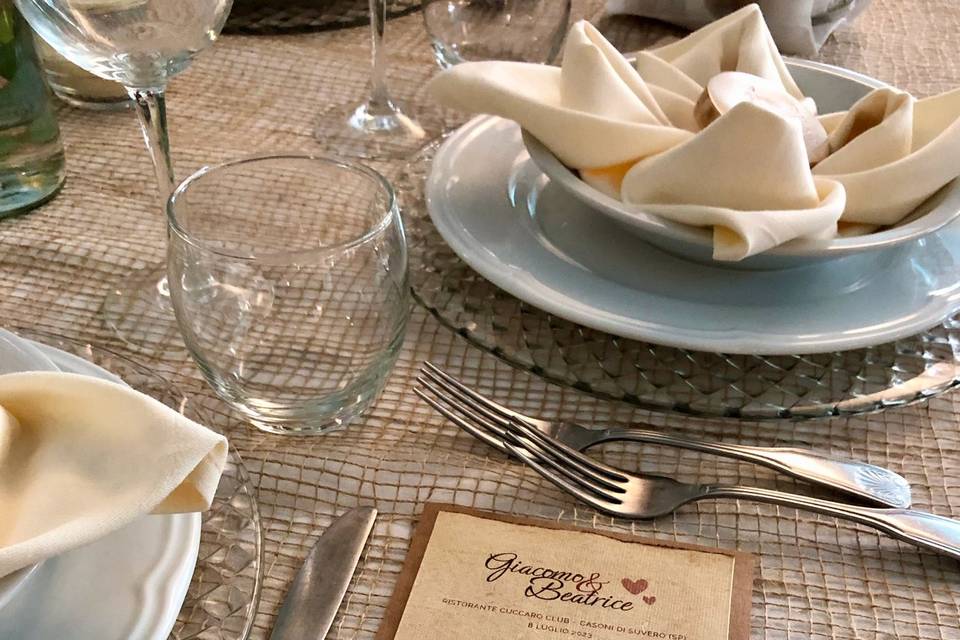 Menu matrimonio