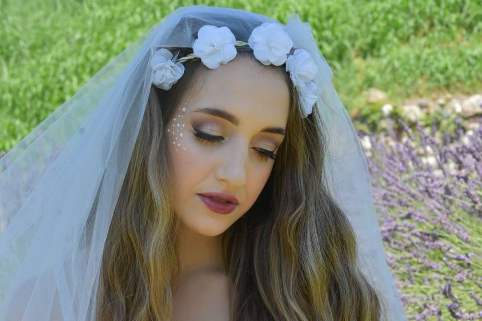 Flora bridal make-up