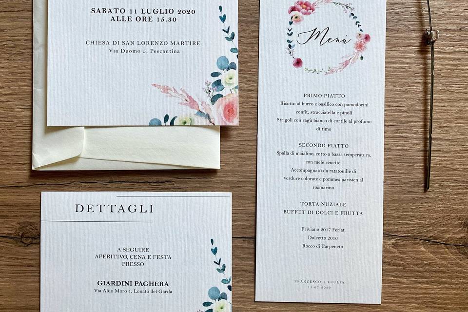 Coordinato matrimonio