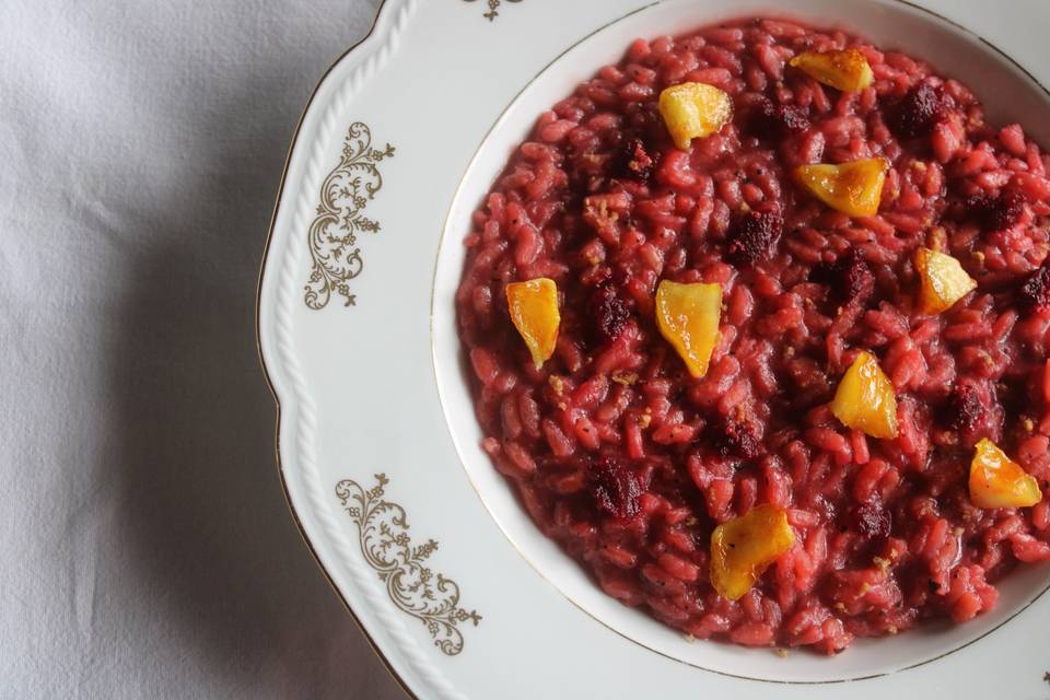 Risotto barbabietola