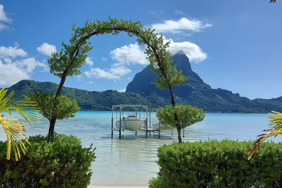 La magica laguna di Bora Bora